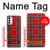 W2374 Tartan Red Pattern Hard Case and Leather Flip Case For Motorola Moto G42