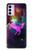 W2486 Rainbow Unicorn Nebula Space Hard Case and Leather Flip Case For Motorola Moto G42