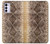 W2875 Rattle Snake Skin Graphic Printed Hard Case and Leather Flip Case For Motorola Moto G42