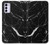 W2895 Black Marble Graphic Printed Hard Case and Leather Flip Case For Motorola Moto G42