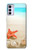 W3212 Sea Shells Starfish Beach Hard Case and Leather Flip Case For Motorola Moto G42