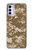 W3294 Army Desert Tan Coyote Camo Camouflage Hard Case and Leather Flip Case For Motorola Moto G42