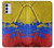 W3306 Colombia Flag Vintage Football Graphic Hard Case and Leather Flip Case For Motorola Moto G42