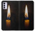 W3530 Buddha Candle Burning Hard Case and Leather Flip Case For Motorola Moto G42