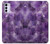 W3713 Purple Quartz Amethyst Graphic Printed Hard Case and Leather Flip Case For Motorola Moto G42