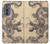 W0318 Antique Dragon Hard Case and Leather Flip Case For Motorola Edge (2022)