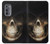 W1107 Skull Face Grim Reaper Hard Case and Leather Flip Case For Motorola Edge (2022)