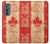 W1603 Canada Flag Old Vintage Hard Case and Leather Flip Case For Motorola Edge (2022)