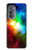 W2312 Colorful Rainbow Space Galaxy Hard Case and Leather Flip Case For Motorola Edge (2022)