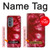 W2480 Tie Dye Red Hard Case and Leather Flip Case For Motorola Edge (2022)