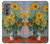 W2937 Claude Monet Bouquet of Sunflowers Hard Case and Leather Flip Case For Motorola Edge (2022)