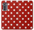 W2951 Red Polka Dots Hard Case and Leather Flip Case For Motorola Edge (2022)