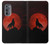 W2955 Wolf Howling Red Moon Hard Case and Leather Flip Case For Motorola Edge (2022)