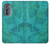 W3147 Aqua Marble Stone Hard Case and Leather Flip Case For Motorola Edge (2022)