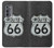 W3207 Route 66 Sign Hard Case and Leather Flip Case For Motorola Edge (2022)