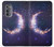 W3324 Crescent Moon Galaxy Hard Case and Leather Flip Case For Motorola Edge (2022)