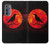 W3328 Crow Red Moon Hard Case and Leather Flip Case For Motorola Edge (2022)