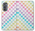 W3499 Colorful Heart Pattern Hard Case and Leather Flip Case For Motorola Edge (2022)