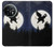 W3323 Flying Elephant Full Moon Night Hard Case and Leather Flip Case For OnePlus 11