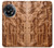 W1307 Fish Wood Carving Graphic Printed Hard Case and Leather Flip Case For OnePlus 11R