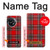 W2374 Tartan Red Pattern Hard Case and Leather Flip Case For OnePlus 11R