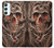 W1675 Skull Blood Tattoo Hard Case and Leather Flip Case For Samsung Galaxy A34 5G