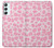 W2213 Pink Leopard Pattern Hard Case and Leather Flip Case For Samsung Galaxy A34 5G