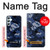 W2959 Navy Blue Camo Camouflage Hard Case and Leather Flip Case For Samsung Galaxy A34 5G