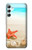 W3212 Sea Shells Starfish Beach Hard Case and Leather Flip Case For Samsung Galaxy A34 5G