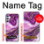 W3896 Purple Marble Gold Streaks Hard Case and Leather Flip Case For Samsung Galaxy A34 5G