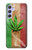 W2109 Smoke Reggae Rasta Flag Hard Case and Leather Flip Case For Samsung Galaxy A54 5G