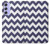 W2345 Navy Blue Shavron Zig Zag Pattern Hard Case and Leather Flip Case For Samsung Galaxy A54 5G