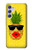 W2443 Funny Pineapple Sunglasses Kiss Hard Case and Leather Flip Case For Samsung Galaxy A54 5G