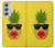 W2443 Funny Pineapple Sunglasses Kiss Hard Case and Leather Flip Case For Samsung Galaxy A54 5G