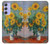 W2937 Claude Monet Bouquet of Sunflowers Hard Case and Leather Flip Case For Samsung Galaxy A54 5G