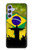 W2981 Brazil Football Soccer Hard Case and Leather Flip Case For Samsung Galaxy A54 5G