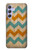 W3033 Vintage Wood Chevron Graphic Printed Hard Case and Leather Flip Case For Samsung Galaxy A54 5G