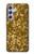 W3388 Gold Glitter Graphic Print Hard Case and Leather Flip Case For Samsung Galaxy A54 5G