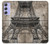 W3416 Eiffel Tower Blueprint Hard Case and Leather Flip Case For Samsung Galaxy A54 5G