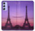 W3447 Eiffel Paris Sunset Hard Case and Leather Flip Case For Samsung Galaxy A54 5G