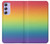 W3698 LGBT Gradient Pride Flag Hard Case and Leather Flip Case For Samsung Galaxy A54 5G