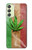 W2109 Smoke Reggae Rasta Flag Hard Case and Leather Flip Case For Samsung Galaxy A24 4G