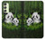 W2441 Panda Family Bamboo Forest Hard Case and Leather Flip Case For Samsung Galaxy A24 4G