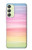 W3507 Colorful Rainbow Pastel Hard Case and Leather Flip Case For Samsung Galaxy A24 4G