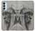 W0792 Indian Chief Hard Case and Leather Flip Case For Samsung Galaxy M14