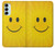 W1146 Yellow Sun Smile Hard Case and Leather Flip Case For Samsung Galaxy M14