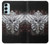 W1434 Skull Wing Tattoo Biker Hard Case and Leather Flip Case For Samsung Galaxy M14