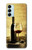 W2042 A Grape Vineyard Grapes Bottle Red Wine Hard Case and Leather Flip Case For Samsung Galaxy M14