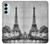 W2350 Old Paris Eiffel Tower Hard Case and Leather Flip Case For Samsung Galaxy M14