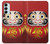 W2839 Japan Daruma Doll Hard Case and Leather Flip Case For Samsung Galaxy M14